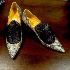 Beautiful Christian Louboutin Paris street map pumps. Lower heel 3 inch.